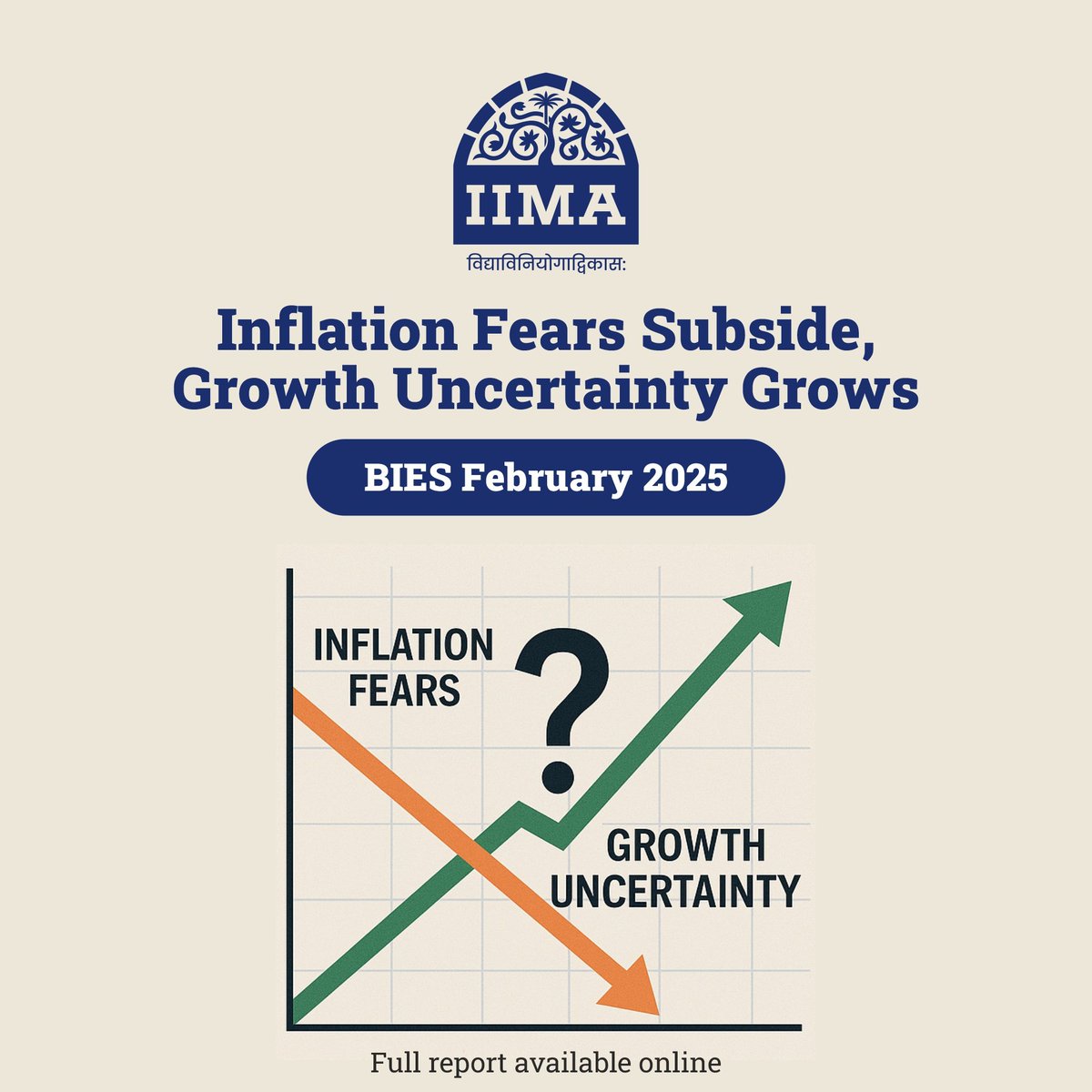 IIMAhmedabad's tweet photo. The latest #BIES reveals despite easing inflation concerns, sales and profit expectations have declined sharply, reflecting growing uncertainty in the business outlook.
Read the full report by Prof Abhiman Das of IIMA: https://t.co/JhETTUpxEr.
#IIMA #IIMABIES #BusinessInflation https://t.co/ALRqntNb6s