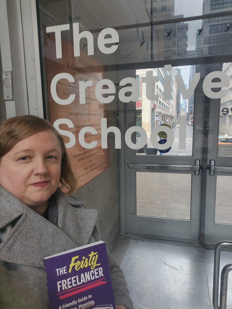 Spoke to some keen freelancers the other week at The Creative School at TMU. Now that my slides are ready to hit the road, happy to talk freelance at any other schools or venues either in person or virtually. #feistyfreelancer #freelance