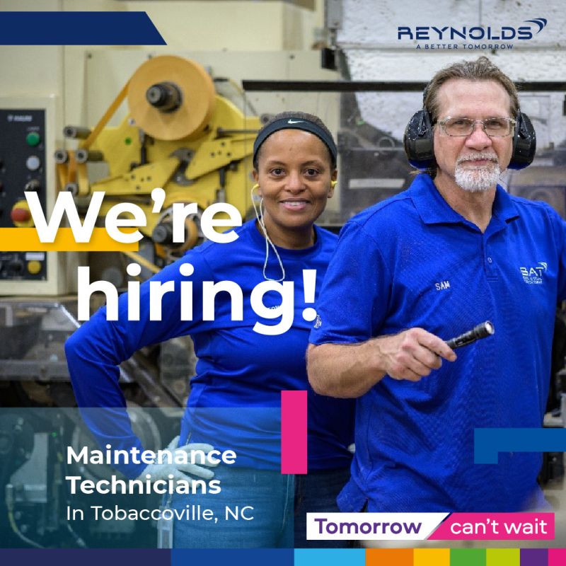 We continue to invest in optimizing our manufacturing operations and have state-of-the-art manufacturing facilities like the Reynolds Operations Center in Tobaccoville, NC. 
 
Be part of a network of manufacturing excellence and join our team today: careers.bat.com/en/search-jobs…