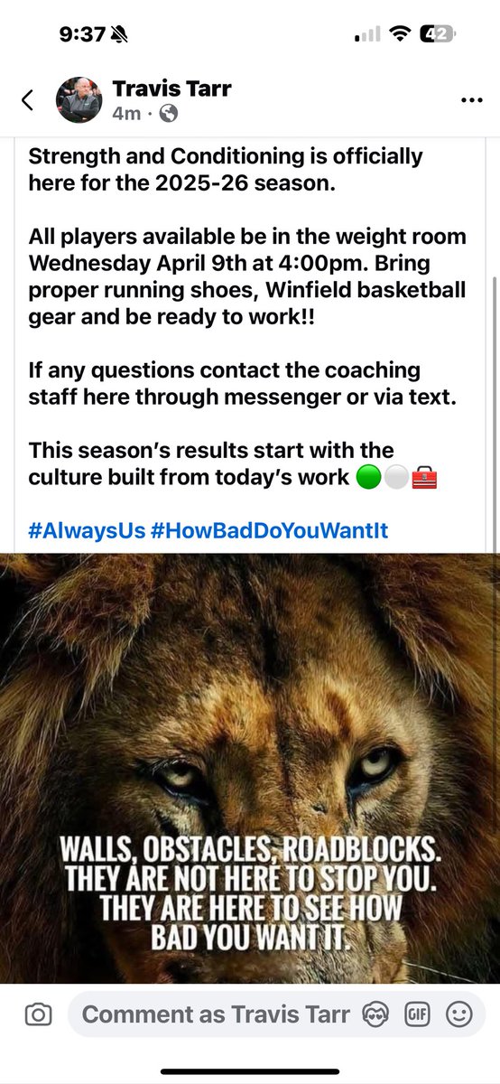 Winfield Generals Basketball (@winfieldmbb) on Twitter photo Strength and Conditioning begins this week ‼️ Strength and Conditioning begins this week ‼️