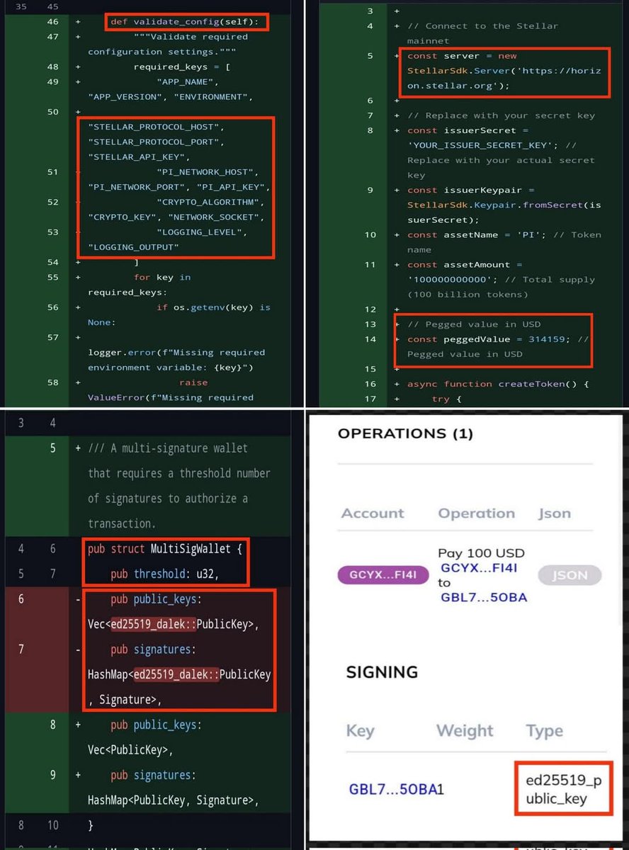 PI 与 Stellar 成功合并，开放主网后 Pi 价值为 314159 美元。多重签名 (Multisig) 钱包也将启用，并使用 Ed 25519 加密算法进行超安全的数字签名。♊️♊️🌠