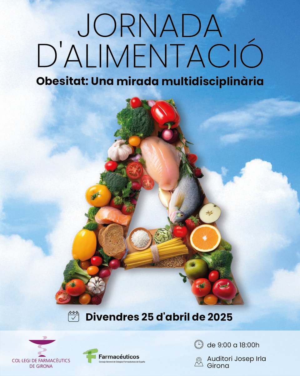 Vols entendre millor com abordar l’obesitat des de la farmàcia?

📅25 d’abril | 🕘9–18 h | 📍Auditori Josep Irla (Girona)

💡Jornada amb una mirada multidisciplinària.
🎯Casos reals, nous tractaments i estratègies útils.

Que estàs esperant? Inscriu-te‼️cofgi.org/agenda/detall/…