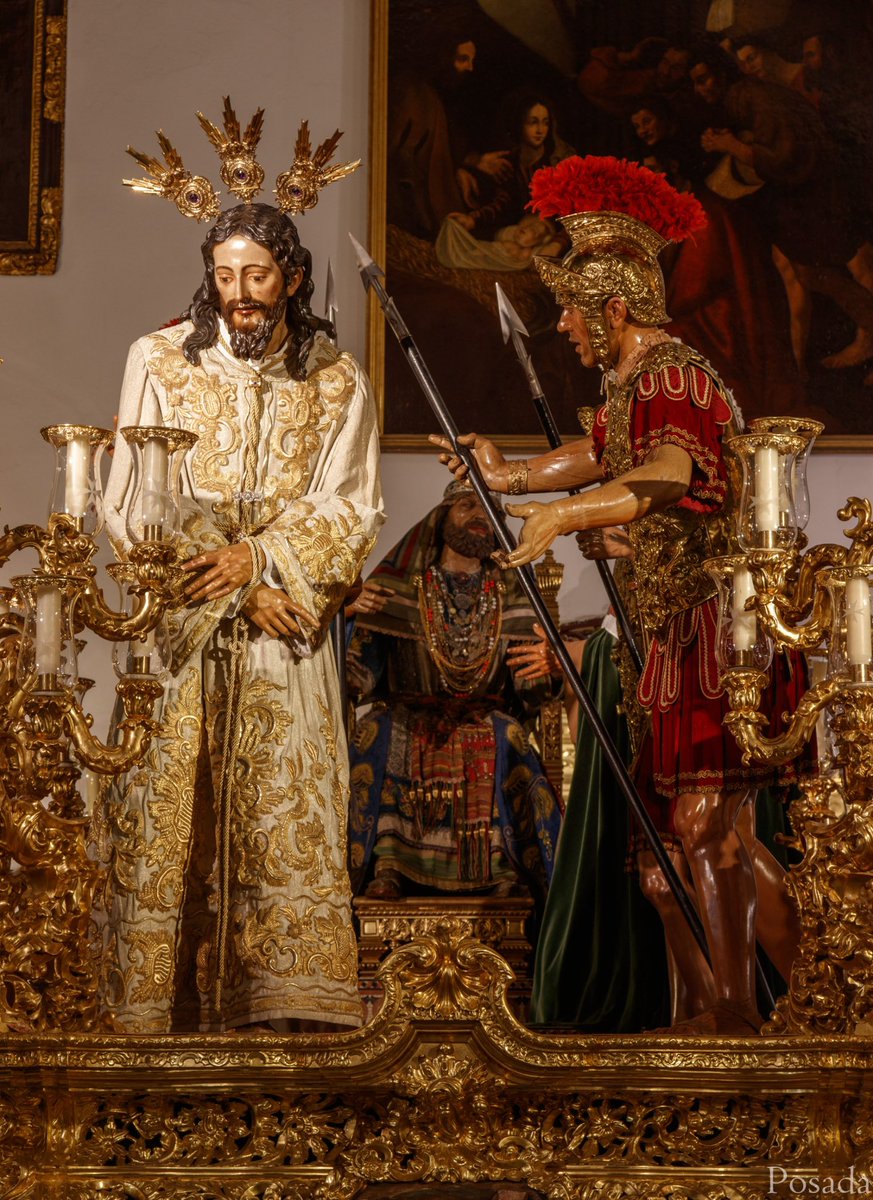 𝐆𝐀𝐋𝐄𝐑𝐈́𝐀 | Nuestro Padre Jesús del Silencio en el Desprecio de Herodes sobre su paso procesional.

📸 <a href="/dposadaq/">Diego Posada Quintero</a>