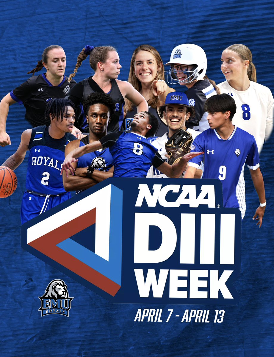 Happy first day of DIII Week, Royals! Be sure to follow along on social media as we roll out all the exciting activities we have planned to celebrate!🔵📸

#CompeteTogether | #RoyalPride