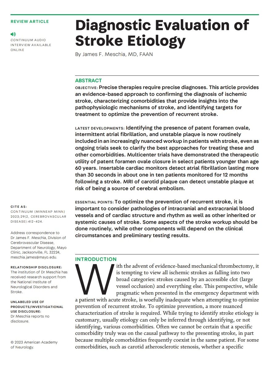 SOMELaguna's tweet photo. Evaluación Diagnóstica de la Etiología del Stroke 🧠

🔰📚American Academy
of Neurology 

doi: 10.1212/CON.0000000000001206

Enlace a Artículo Completo 👇🏼✅🆓https://t.co/rPEDXf5xvO https://t.co/J0MGC8U7gS