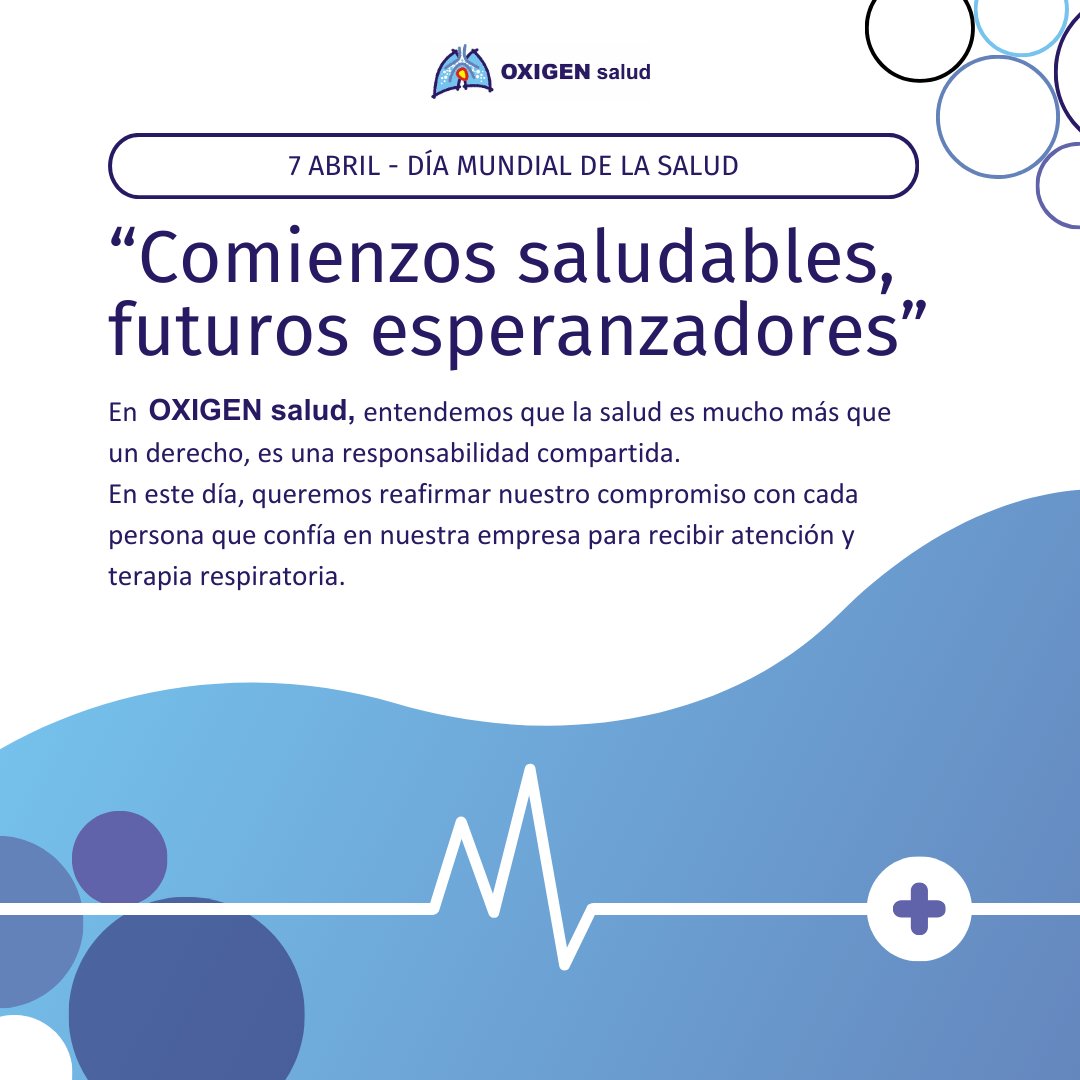 🌍 Hoy, en el #DiaMundialdelaSalud, reafirmamos nuestro compromiso con tu bienestar.

Cada terapia es un momento único, y en OXIGEN salud, nos aseguramos de que cada paciente se sienta acompañado/a en todo el proceso.💙

 #WorldHealthDay #SaludRespiratoria #Bienestar