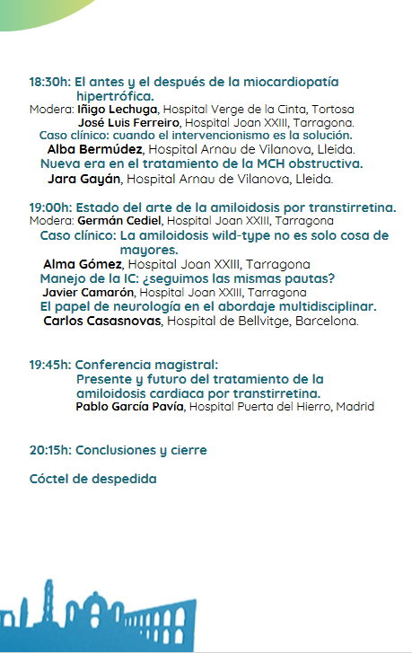 Hospital Universitari Joan XXIII (@hjoan23) on Twitter photo 📢 II Jornada d'Actualització en Miocardiopaties ❤️ 📍 Hotel SB Ciutat #Tarragona 📅 10 d'abril Organitza: Servei de Cardiologia de l'<a href="/hjoan23/">Hospital Universitari Joan XXIII</a>
Un programa complet per compartir coneixement i reflexionar sobre els últims avenços.
T'hi esperem! 👩⚕️👨⚕️🫀
<a href="/GermanECediel/">German E Cediel</a> 📢 II Jornada d'Actualització en Miocardiopaties ❤️ 📍 Hotel SB Ciutat #Tarragona 📅 10 d'abril Organitza: Servei de Cardiologia de l'<a href="/hjoan23/">Hospital Universitari Joan XXIII</a>
Un programa complet per compartir coneixement i reflexionar sobre els últims avenços.
T'hi esperem! 👩⚕️👨⚕️🫀
<a href="/GermanECediel/">German E Cediel</a>