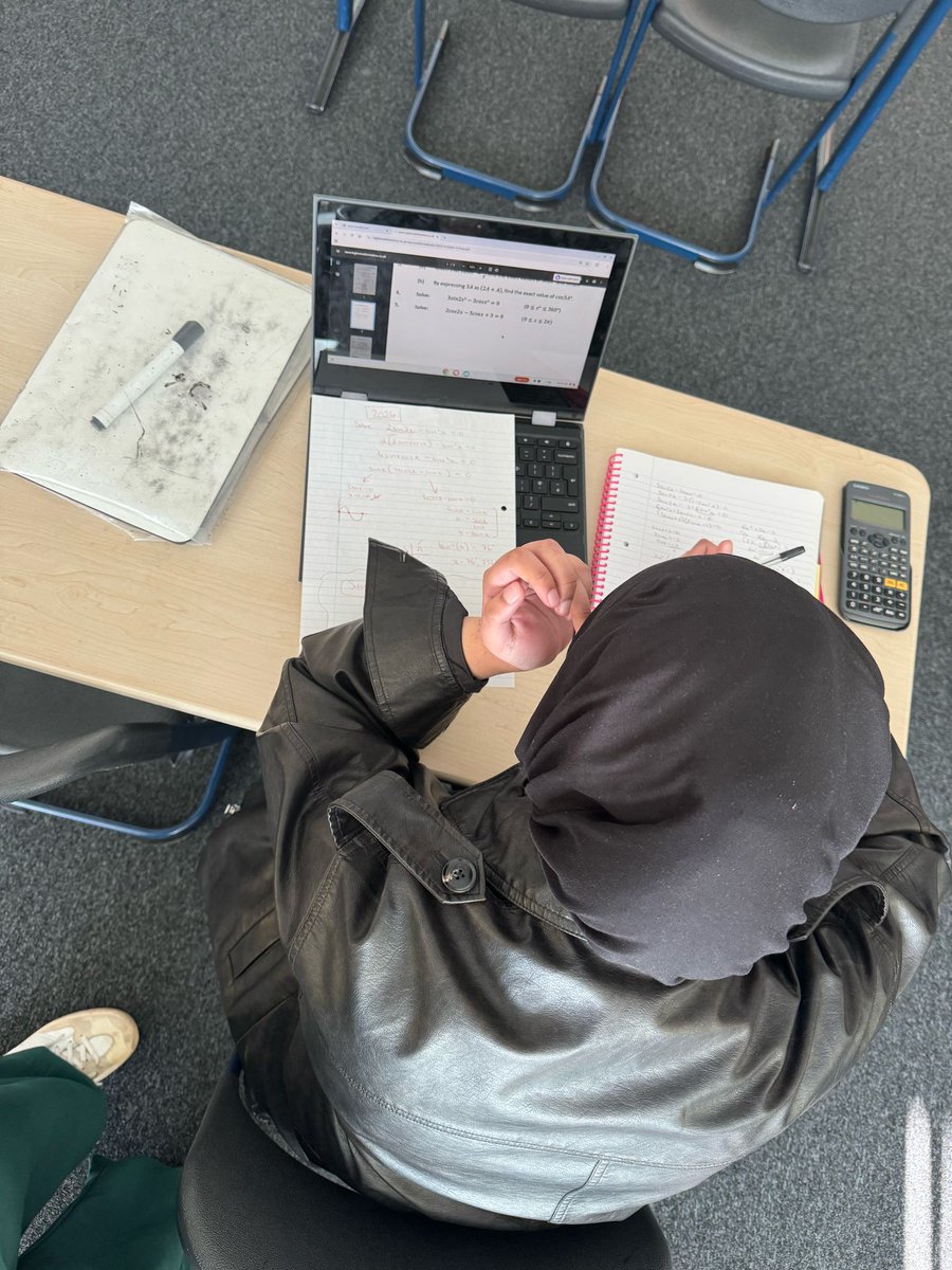 Easter Holidays off to a great start with Higher Maths pupils joining us for some focused revision. Pupils taking advantage of one to one masterclasses with staff to optimise (maths pun) their time 📚 <a href="/MearnsCastleHS/">Mearns Castle High</a>