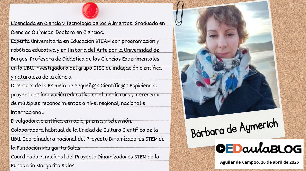 Sobre Espiciencia, una escuela de pequeñ<a href="/s/">『S』</a> científic@s en entorno rural trata la ponencia de cierre de #EDaulaBLOG Nos lo cuenta @Deaymerichhb su directora espiciencia.com