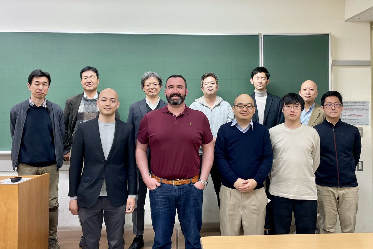 What an absolute thrill to visit <a href="/KenYamazaki5/">Ken Yamazaki</a> for a talk at <a href="/okayama_uni/">岡山大学</a> ! 🌸