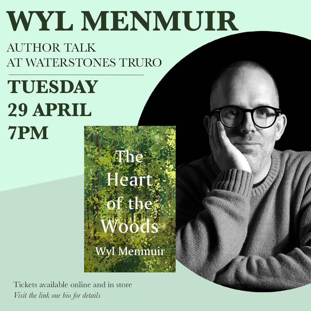 It’s only a couple of weeks until we welcome Wyl Menmuir back to the shop, to talk about his brilliant book The Heart of the Woods, and we can’t wait. Join us!

After the talk there will be a Q&amp;A, followed by a book signing.
Tickets are available . . . now!

📚 ☕️ ☀️