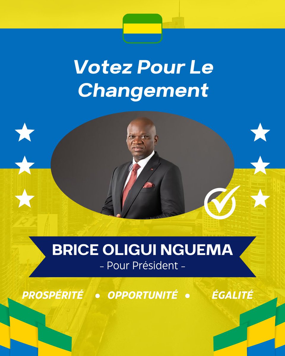 ulrich146367's tweet photo. Votez pour le changement, votez pour un Gabon de prospérité, d’égalité et d’opportunité. Brice Oligui Nguema est prêt.
#gabonenmouvement #avenirgabon #gabonactualites #electiongabon #gabonpresidentielles #gabonenmarche #gabon2025 #visiongabon https://t.co/LdyfRxAd19