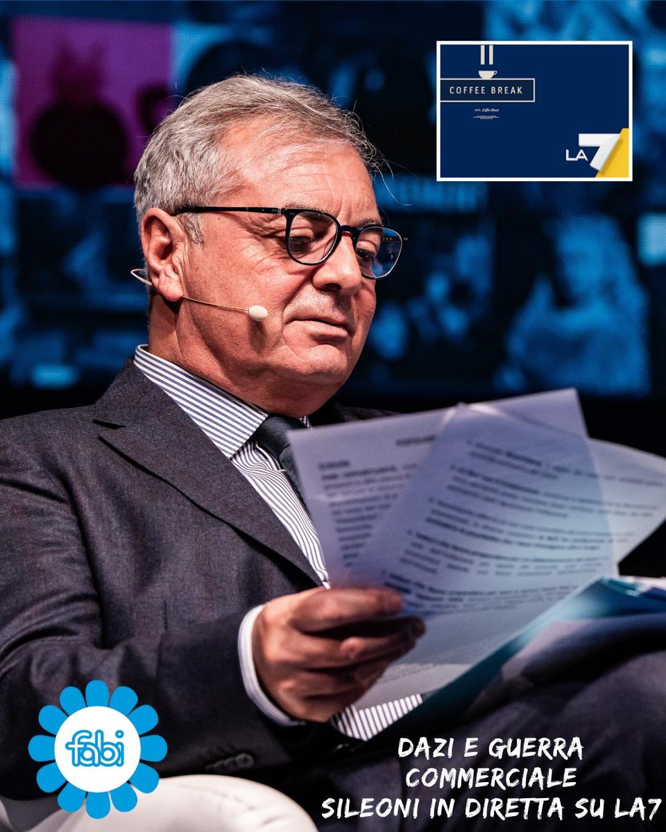 FABI (@fabi_news) on Twitter photo DAZI E GUERRA COMMERCIALE, SILEONI IN DIRETTA SU LA7
A #CoffeeBreakLa7 condotta da Andrea Pancani, dibattito sulla questione delle nuove tariffe doganali Usa: gli effetti e le reazioni in Europa. Ospite il segr. gen. #Fabi <a href="/LandoSileoni/">Lando Maria Sileoni</a>
youtu.be/PBWXndTdKQc?si… DAZI E GUERRA COMMERCIALE, SILEONI IN DIRETTA SU LA7
A #CoffeeBreakLa7 condotta da Andrea Pancani, dibattito sulla questione delle nuove tariffe doganali Usa: gli effetti e le reazioni in Europa. Ospite il segr. gen. #Fabi <a href="/LandoSileoni/">Lando Maria Sileoni</a>
youtu.be/PBWXndTdKQc?si…