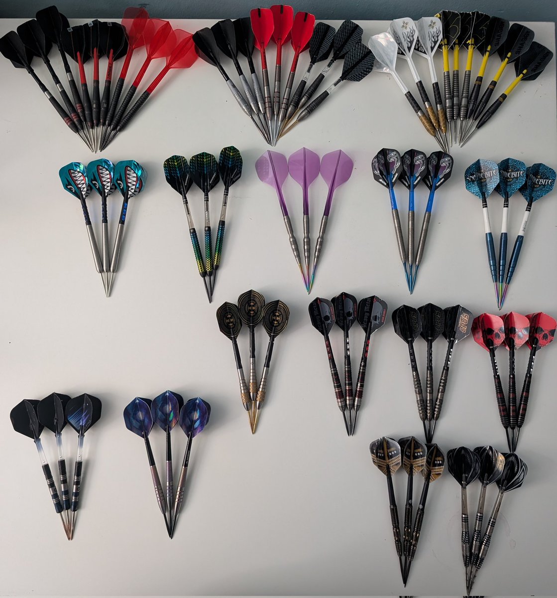 Doyle (@alexdoylie) on Twitter photo I think I have a problem! A good problem nonetheless😅👌🎯 still plenty more in mind to add to the collection 🔥
<a href="/TargetDarts/">Target Darts</a>
<a href="/reddragondarts/">Red Dragon Darts</a>
<a href="/Winmau/">Winmau</a>
<a href="/HarrowsDarts/">Harrows Darts</a>
<a href="/Shot_Darts/">Shot Darts</a>
<a href="/UnicornDarts/">Unicorn Darts</a>
<a href="/MissionDarts/">Mission Darts</a> I think I have a problem! A good problem nonetheless😅👌🎯 still plenty more in mind to add to the collection 🔥
<a href="/TargetDarts/">Target Darts</a>
<a href="/reddragondarts/">Red Dragon Darts</a>
<a href="/Winmau/">Winmau</a>
<a href="/HarrowsDarts/">Harrows Darts</a>
<a href="/Shot_Darts/">Shot Darts</a>
<a href="/UnicornDarts/">Unicorn Darts</a>
<a href="/MissionDarts/">Mission Darts</a>