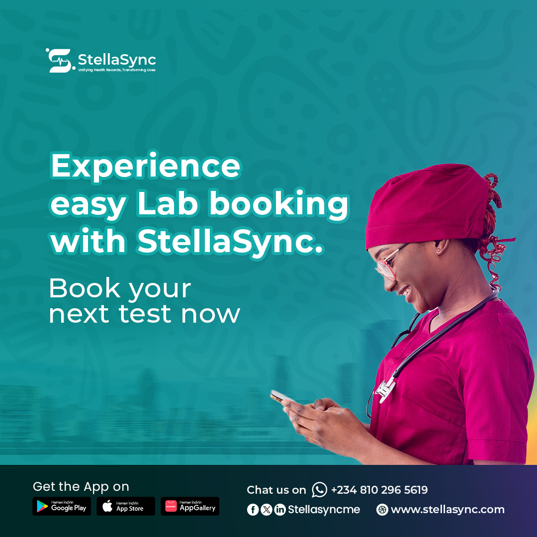 stellasyncme's tweet image. Book your next lab test with StellaSync — quick, easy, and secure!

Chat with us: +234 810 296 5619

Let StellaSync simplify your healthcare journey.

#BookYourTest #StellaSync #DigitalHealth #LabTest #EasyBooking #StellaSyncEMR #EMR #Healthcare #HealthTech #HealthcareTech
