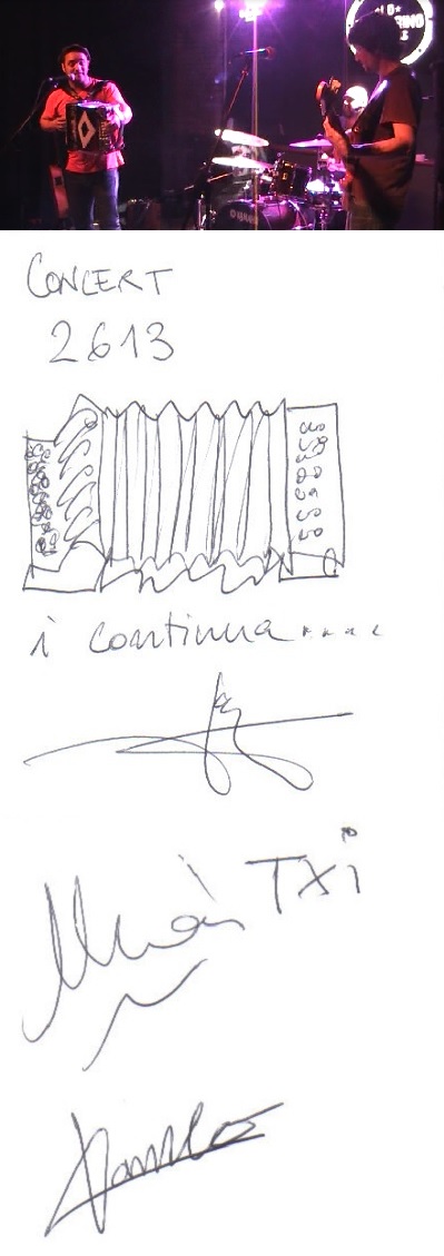 <a href="/30anys/">Joventut i més enllà</a> #taldiacomavui del 2017, fa 8 anys, el <a href="/JoanGarrigaMG/">Joan Garriga</a> em va signar a <a href="/losubmarinoreus/">Lo Submarino de Reus</a> de #Reus l'autògraf del #concert_num 2613