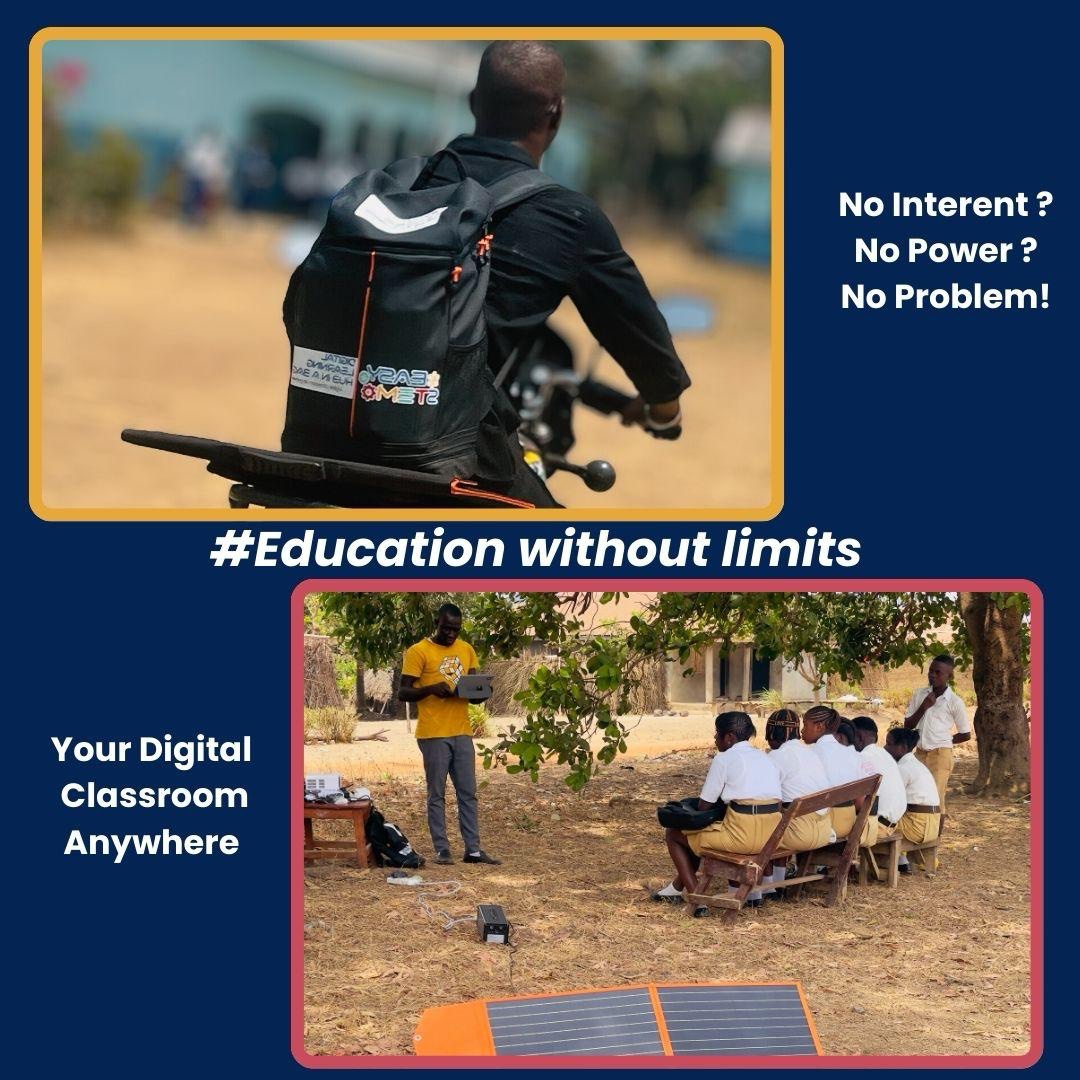 Every second, a child without digital learning falls further behind. The digital divide is growing...but real solutions exist!  

The Offline Digital Learning Hub in a Bag brings power, devices &amp; quality education to the most remote areas.  

Let’s do more. Join us!