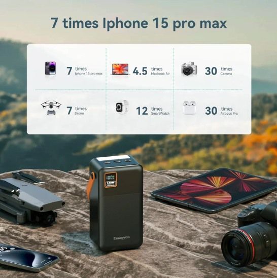 iEnergyqc's tweet photo. Monster Power 72,000mAh
✓Unstoppable Energy: 72,000mAh = 10 phone charges / 2 laptop refuels
✓Universal Muscle: Charges all USB-C/A devices simultaneously

#powerbank #energyqc
https://t.co/G64vEqRQHB https://t.co/n50QryFZjx