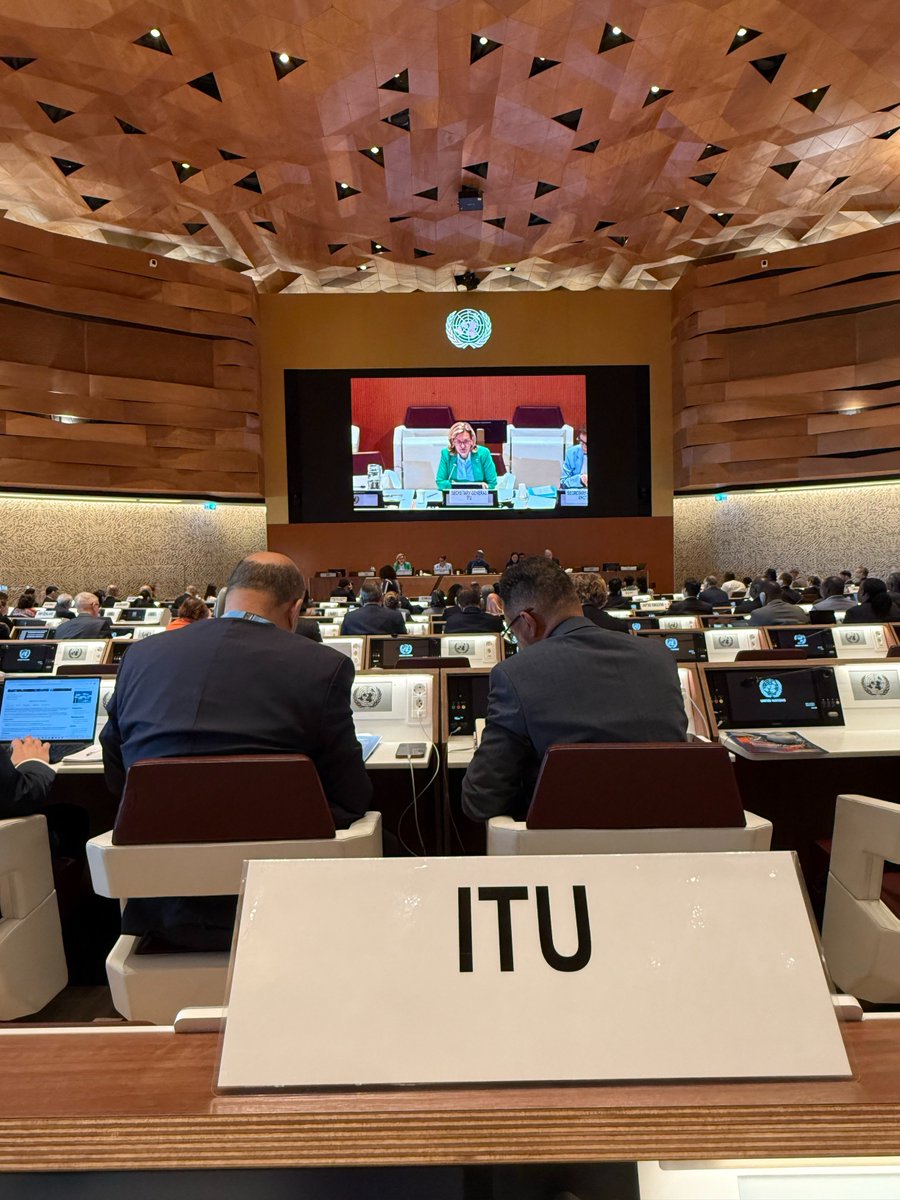 .<a href="/ITUSecGen/">Doreen Bogdan-Martin</a> from the opening of 28th session of <a href="/UN/">United Nations</a> #CSTD: "Let’s choose to put tech at the service of sustainable development with digital economies including all voices. Let’s build on strong foundation set in Geneva &amp; Tunis with renewed purpose for #WSIS +20 Review"