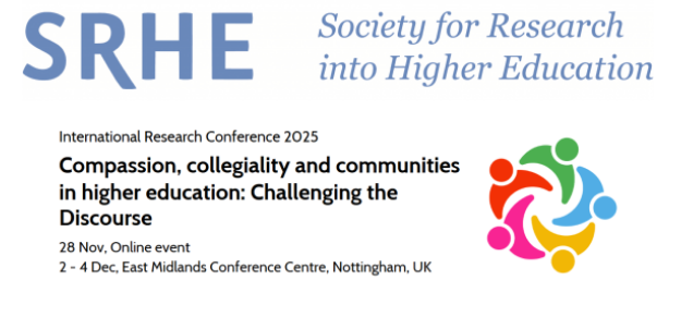 [Call for Papers] 2025 <a href="/SRHE73/">SRHE</a> International #Research Conference: "Compassion, collegiality and communities in #HigherEducation: challenging the discourse"

Submissions deadline: 15  May

To read the full call for papers and make a submission visit: srhe.ac.uk/international-…