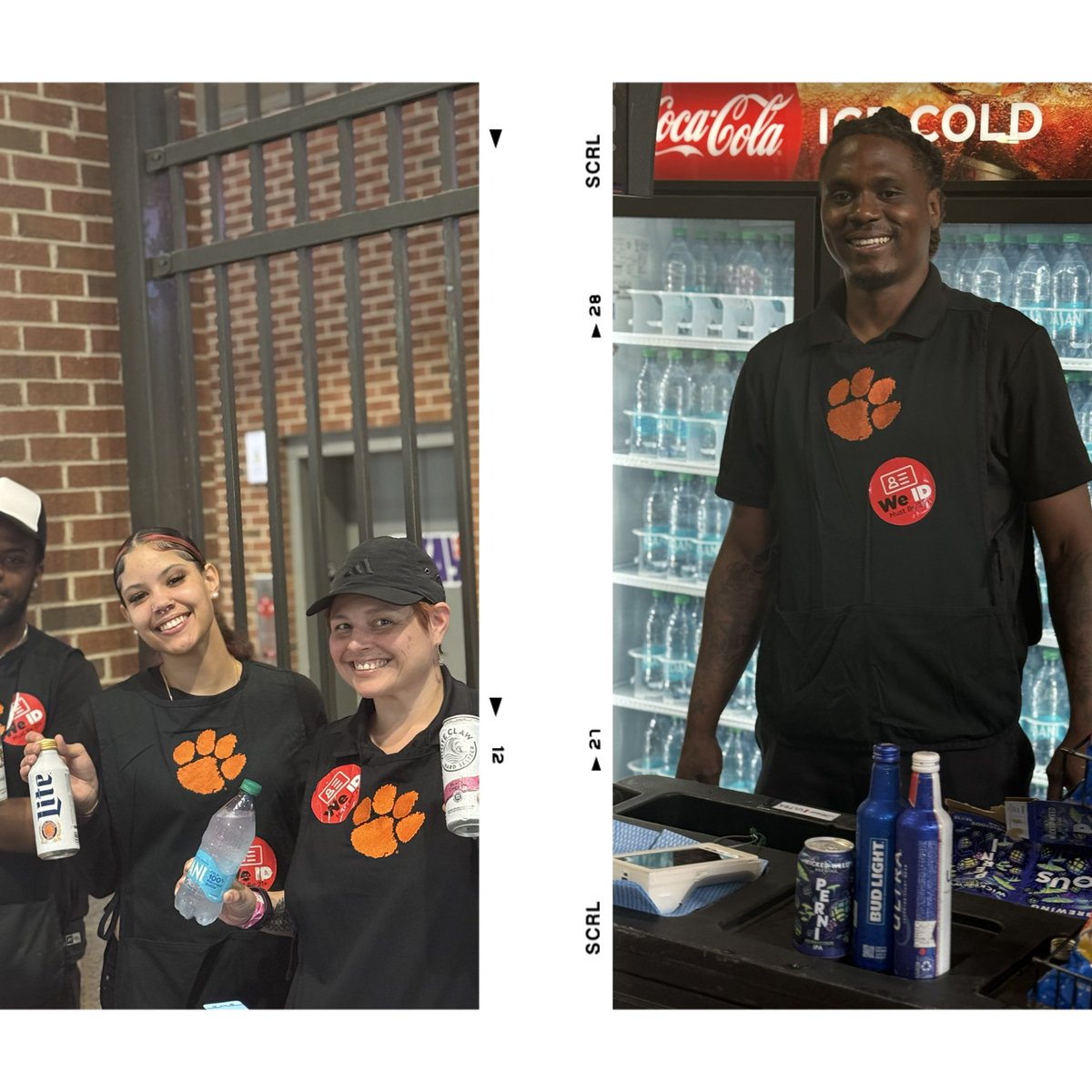 EATS_2_SEATS's tweet photo. Big shout lout to our amazing staff at Clemson!!! Who sold the first beer this Saturday in #DeathValley 🍻🔥

We couldn’t do this without our amazing team members 💜 

#clemson #beerishere https://t.co/jNnRyJOfYp