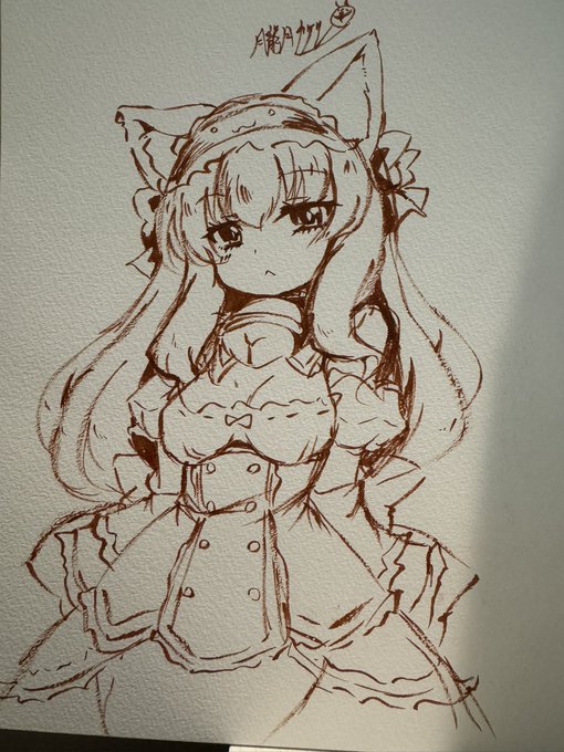 黒猫フェリスちゃん落書き 