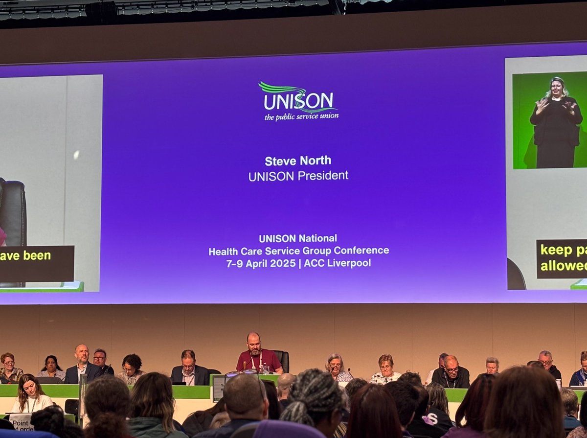 We’re at the UNISON Health Care Service Conference in Liverpool this week!

Debating key issues &amp; motions to help shape UNISON Health’s priorities.

Our branch is here representing you – our members. We work for you.

#UNISONHealthCareServiceGroup #WeWorkForYou #UNISONEMAS
