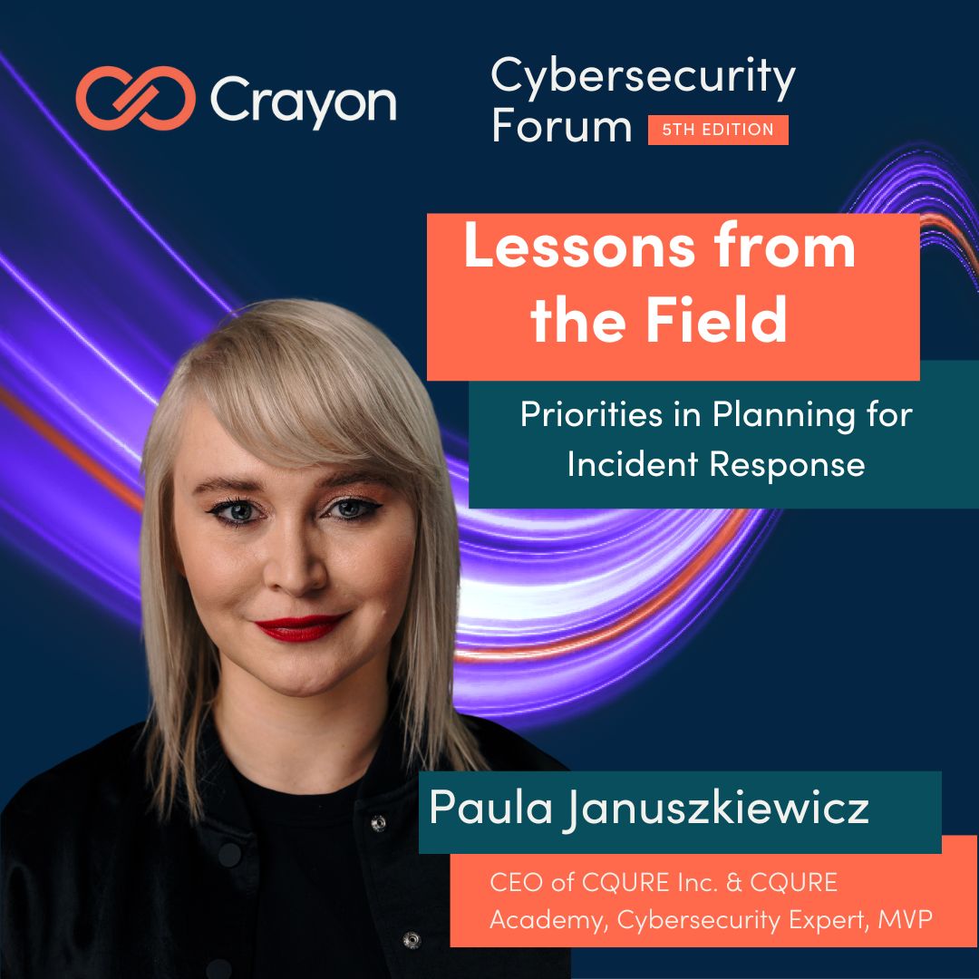 CQUREAcademy's tweet image. Join the online &amp;amp; free Crayon Cybersecurity Forum on May 15th, featuring our CEO &amp;amp; Founder, @PaulaCqure 🙌

Sign up here to reserve your spot at the presentation 👉 cyber-security-forum.com/index.html#joi…

#Crayon #CybersecurityForum #CyberThreats