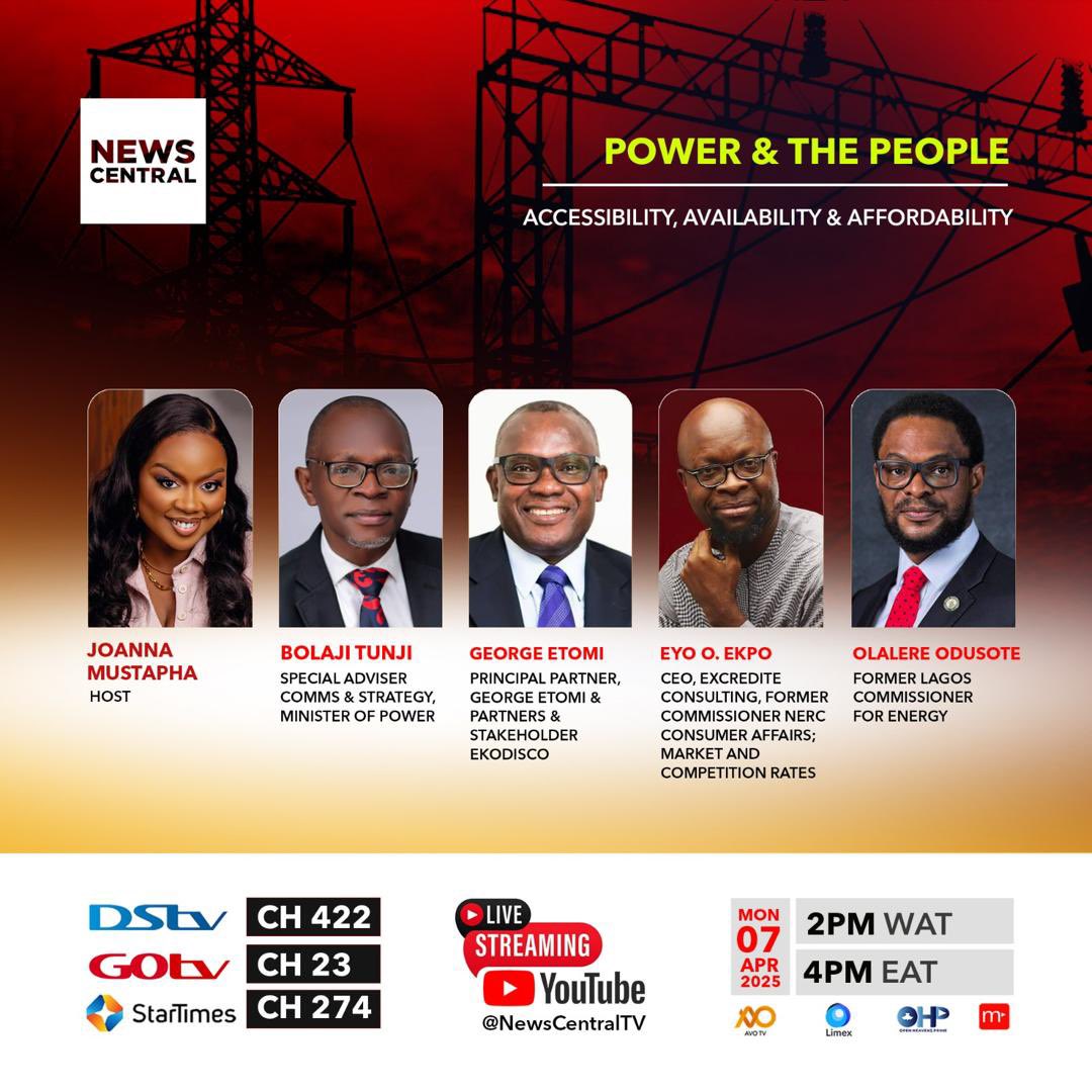 Happening today by 2pm on <a href="/NewsCentralTV/">News Central TV</a>. Join in live for our panel discussion on power - its accessibility, availability, and affordability. It promises to be enlightening.