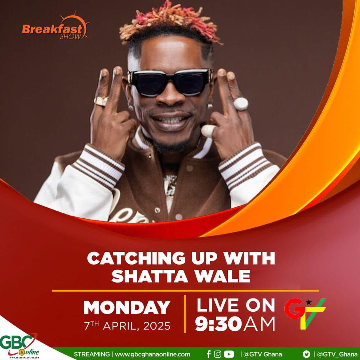 Tune in to <a href="/GTV_Ghana/">GTV Ghana</a> now 

<a href="/shattawalegh/">SHATTA WALE</a> is live now 

#Loverspromotions