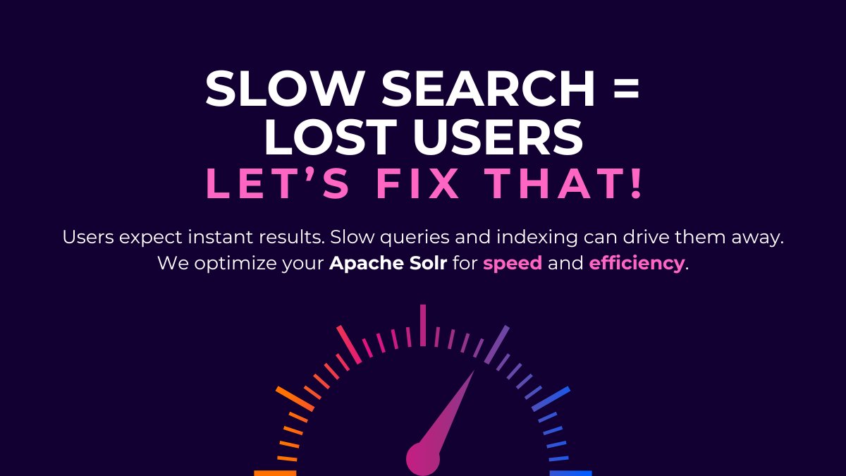 Sease (@seaseltd) on Twitter photo ๐จ Slow search = lost users.
If your #ApacheSolr is sluggish or resource-hungry, you're losing value.
At <a href="/SeaseLtd/">Sease</a> , we tune performance and cut costs!
โก Boost your search โ Get in touch with us ๐จ Slow search = lost users.
If your #ApacheSolr is sluggish or resource-hungry, you're losing value.
At <a href="/SeaseLtd/">Sease</a> , we tune performance and cut costs!
โก Boost your search โ Get in touch with us
