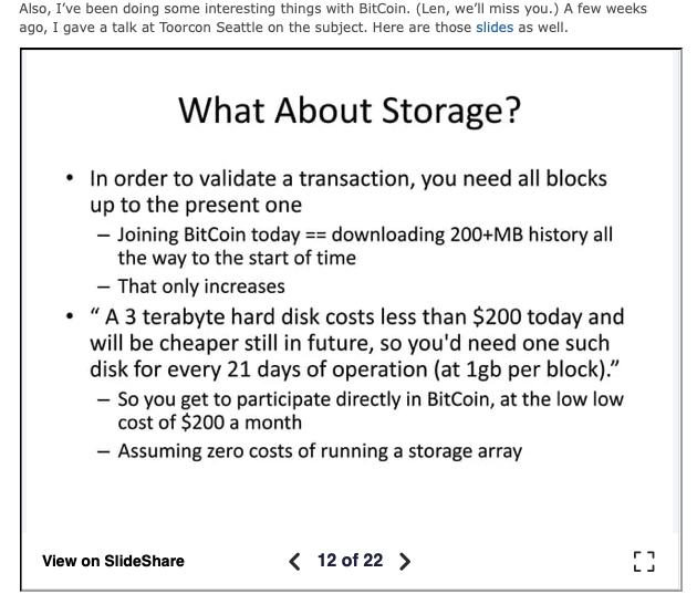 Vladcostea's tweet photo. I have no issue with BSV or the idea of experimenting with super large blocks on the Bitcoin design

Gigabyte blocks have been discussed since at least 2011 by guys like Dan Kaminsky – the same person who became the first to denounce CSW's claims in 2015

But I can't support something that was financed & built by people who tried to patent open source code, threatened developers with lawsuits, doxxed people who wanted to stay anonymous, and ultimately caused a big disservice to the entire space.

Buying BSV means pumping the bags of those who tried to destroy Bitcoin. They weren't happy to just compete on the free market, they wanted to exploit loopholes in the judiciary system to feed the need for validation of a sociopath (and possibly conduct a large scale nation state attack whose purpose is to get developers to leave).

I can't consciously support or endorse anything like this, even if CSW and Calvin got phased out by the community. They still hold a lot of coins and will benefit from any positive price action. Sometimes you gotta vote with your wallet.

And if you want to see big block experimentation on Bitcoin, BCH and the Thunder drivechain are much more interesting.
