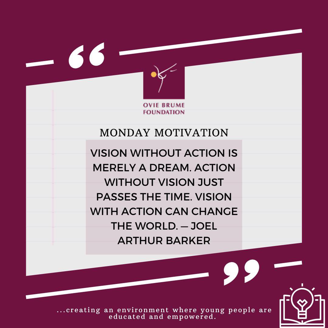 This is just a subtle reminder as you approach this new week that Action without vision just passes the time.

Even as you keep taking actions, it’s a must to constantly review the reason why you started / vision.

Vision with action changes the world.

Happy new week.