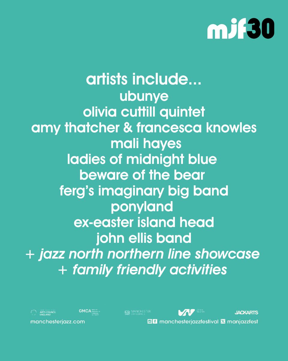 manchester jazz festival (@manjazzfest) on Twitter photo Introducing our FREE opening weekend <a href="/firststreetmcr/">First Street</a> ๐ manchesterjazz.com/events/
Featuring the very best homegrown contemporary jazz artists!
Plus a host of family friendly activities ๐๐ announcement incoming this afternoon! ๐
#mjf2025 Introducing our FREE opening weekend <a href="/firststreetmcr/">First Street</a> ๐ manchesterjazz.com/events/
Featuring the very best homegrown contemporary jazz artists!
Plus a host of family friendly activities ๐๐ announcement incoming this afternoon! ๐
#mjf2025