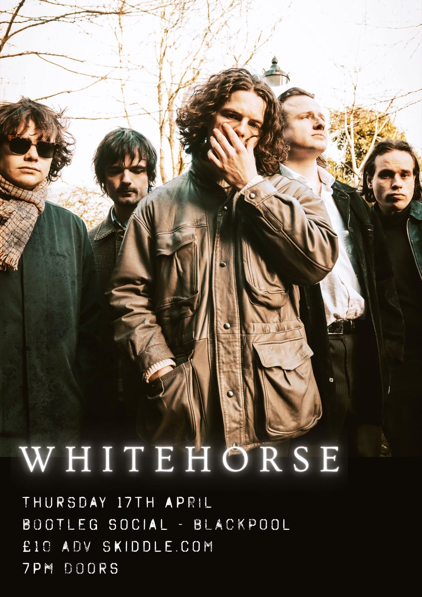 Whitehorse (@whitehorseband_) on Twitter photo Only 10 days till Blackpool!
Come down to the seaside and kick off Easter weekend with a bang at <a href="/bootleg_social/">Bootleg Social</a>
linktr.ee/whitehorseband Only 10 days till Blackpool!
Come down to the seaside and kick off Easter weekend with a bang at <a href="/bootleg_social/">Bootleg Social</a>
linktr.ee/whitehorseband