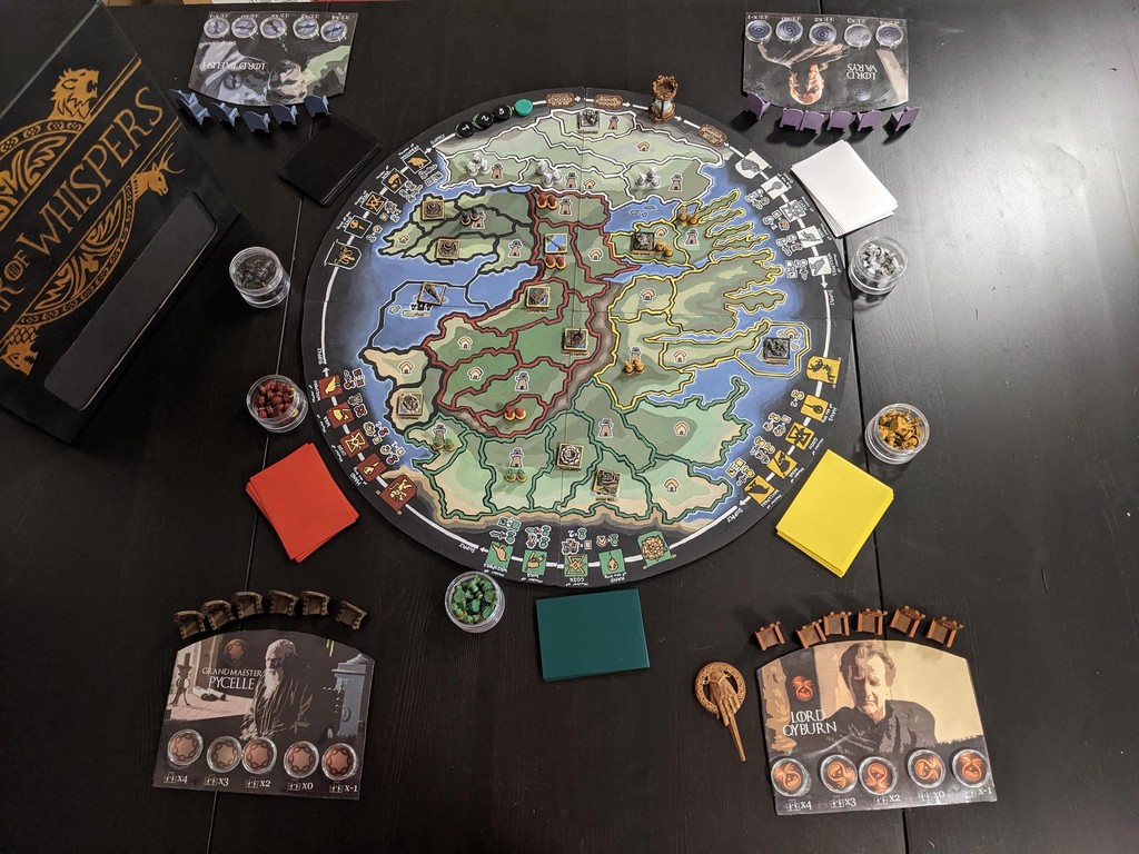 GamesLoreUK's tweet photo. Secret loyalties. Shifting power.
In A War of Whispers, influence empires from the shadows to ensure your bets win the world.
https://t.co/536Wsd3Flo
#BoardGames #gameslore #boardgame #warofwhispers #newrelease #tabletop #2ndedition https://t.co/hdZvgJ9Q1h