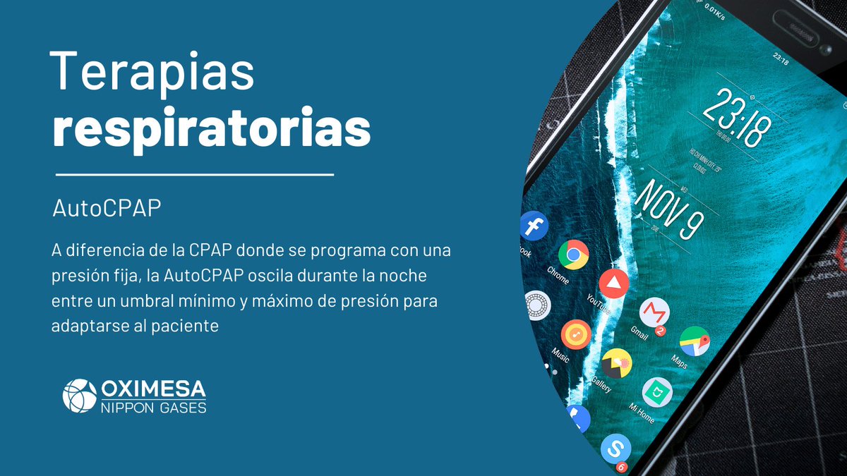 OximesaNG_TRD's tweet image. La #AutoCPAP ajusta automáticamente la presión durante la noche, adaptándose a las necesidades de cada paciente, a diferencia de la CPAP tradicional con presión fija 🌬️

oximesa.es/servicios/tera…