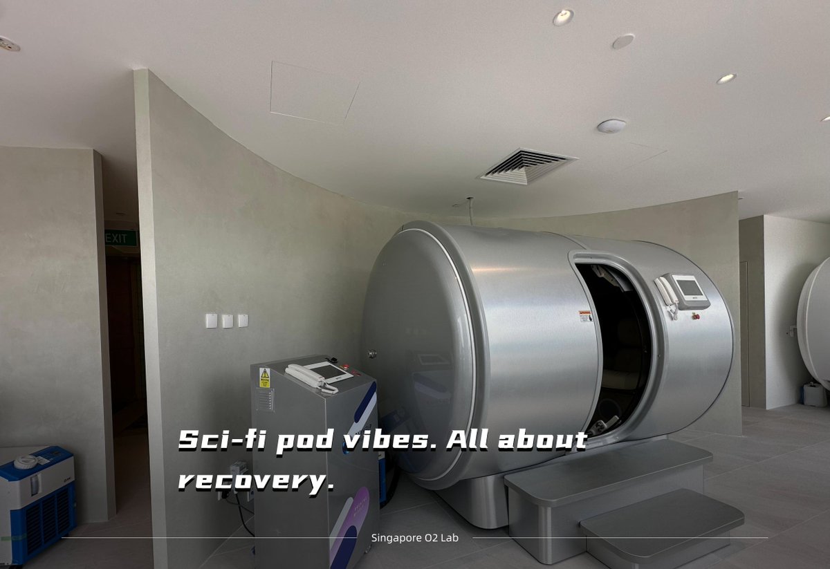 o2labco's tweet image. Step into the future of recovery. ✨
Our state-of-the-art hyperbaric oxygen chambers are designed for maximum comfort, performance, and wellness optimization.
Experience the O2 Lab difference. #OxygenTherapy #Wellness #O2Lab #HBOT #Recovery #SportsRecovery #HyperbaricHealing