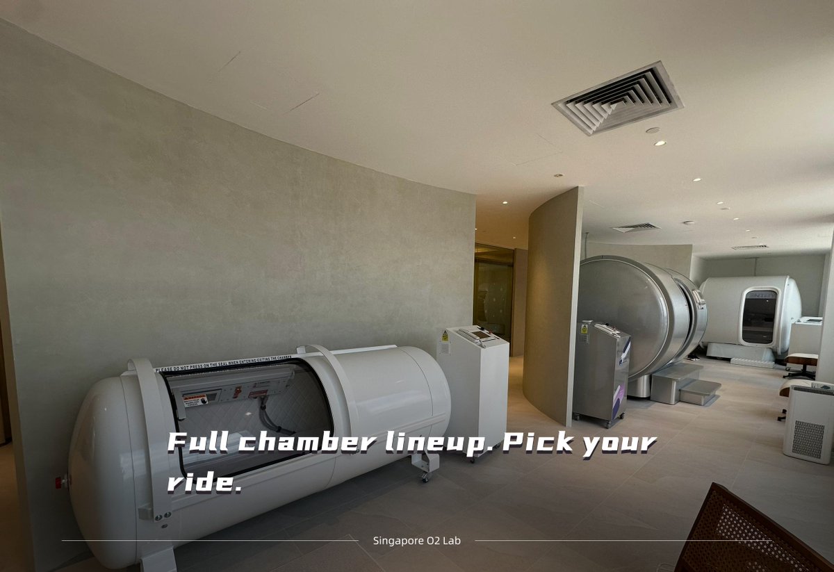 o2labco's tweet image. Step into the future of recovery. ✨
Our state-of-the-art hyperbaric oxygen chambers are designed for maximum comfort, performance, and wellness optimization.
Experience the O2 Lab difference. #OxygenTherapy #Wellness #O2Lab #HBOT #Recovery #SportsRecovery #HyperbaricHealing