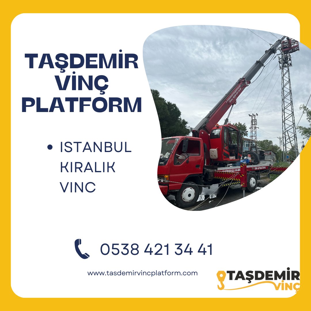 Taşdemir Vinç 7/24 tüm ihtiyaçlarınıza en hızlı çözümü sunmaktadır.

0538 421 34 41

tasdemirvincplatform.com/istanbul-vinc-…

#vinç #vinc #sepetlivinc #sepetlivinç #esenyurtsepetlivinc #beylikdüzüsepetlivinc #kiralıksepetlivinc #avcılarsepetlivinc #kiralıksepetlivinc #hadimköysepetlivinc