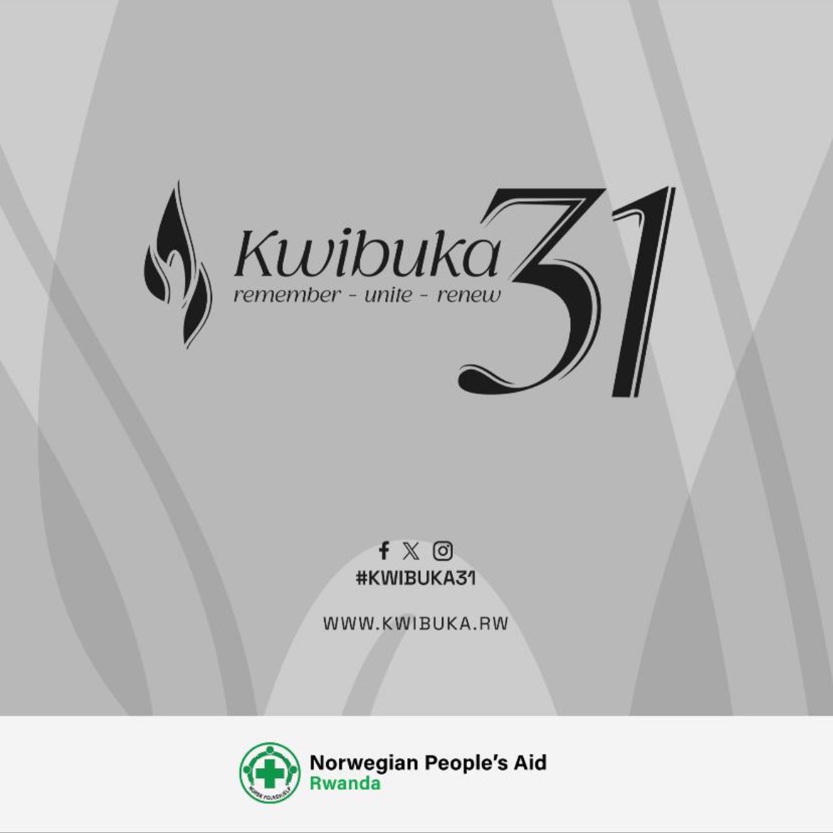 NPA_Rwanda's tweet image. Today, Norwegian People’s Aid joins all Rwandans and the world in the 31st commemoration of the 1994 Genocide against the Tutsi.
We stand in remembrance of the lives lost, in unity with survivors, and in commitment to building a peaceful and resilient country. #Kwibuka31