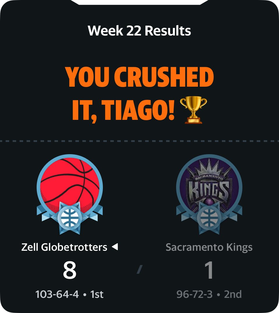 tmac1051's tweet photo. @YahooFantasy #FeeltheWins https://t.co/YqmBoLA2mG