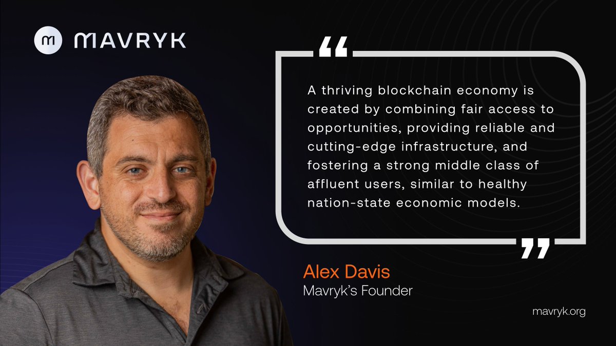 MavrykNetwork's tweet image. Blockchain isn't just tech; It’s about access, opportunity, and building a future where more people thrive.
Mavryk's founder @mv1_Davis breaks it down.
#BeMavryk