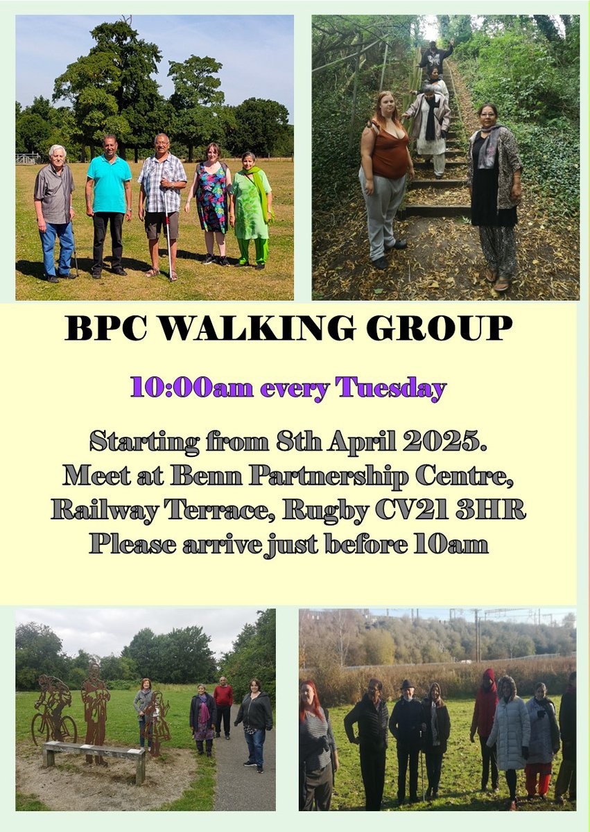 Walking Group re-starts on Tuesday 8th April at 10am.

Join us tomorrow for a nice healthy walk, and lots of fresh air. 

Please arrive at the Centre at 9:50am.