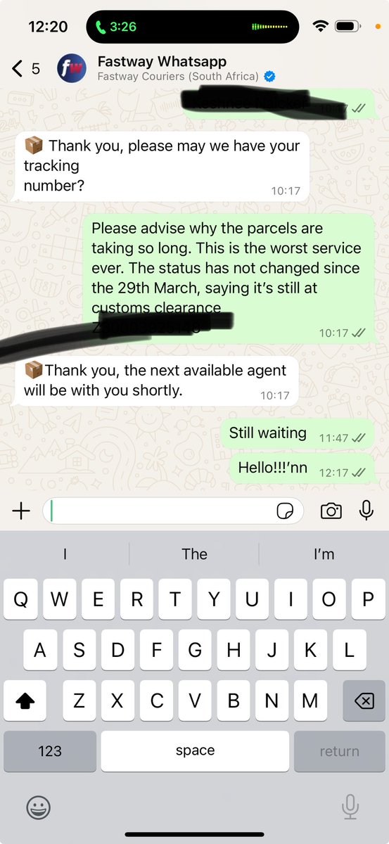 Naidukesh's tweet photo. Anyone else experiencing terrible service with regards to @Fastway_SA?  They don’t answer their phone lines, they don’t respond on WhatsApp. The status of my delivery has remained the same since the 29th March. Temu made the biggest mistake using them as a service provider. https://t.co/fd6wvoVsga
