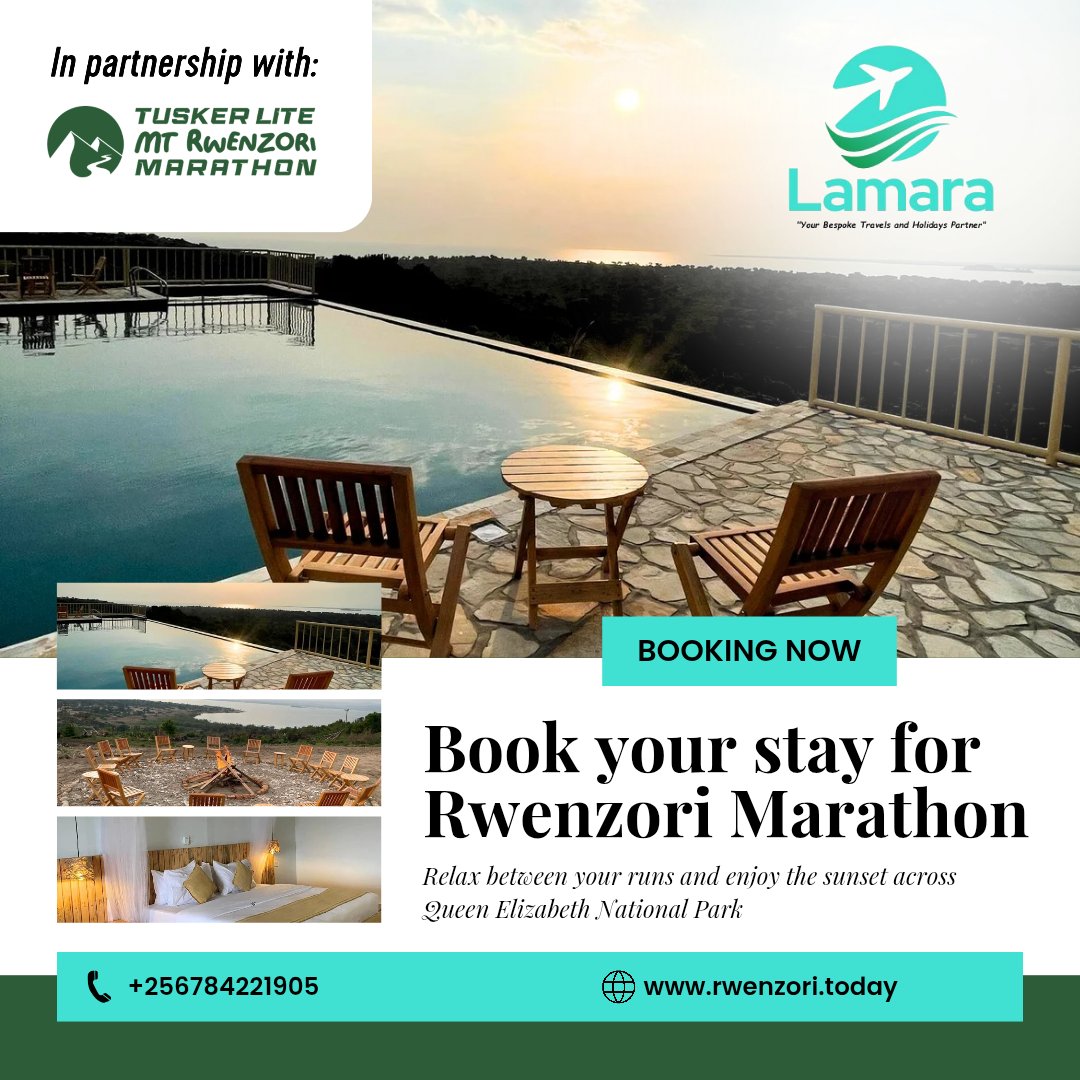 sharon_amon's tweet image. IMPORTANT ANNOUNCEMENT:
Now that it is exactly 4 months, 2 wee, 2 days and a couple of hours away from the @RwenzoriMarathn we have the absolute privilege of reminding you to book that accommodation NOW!