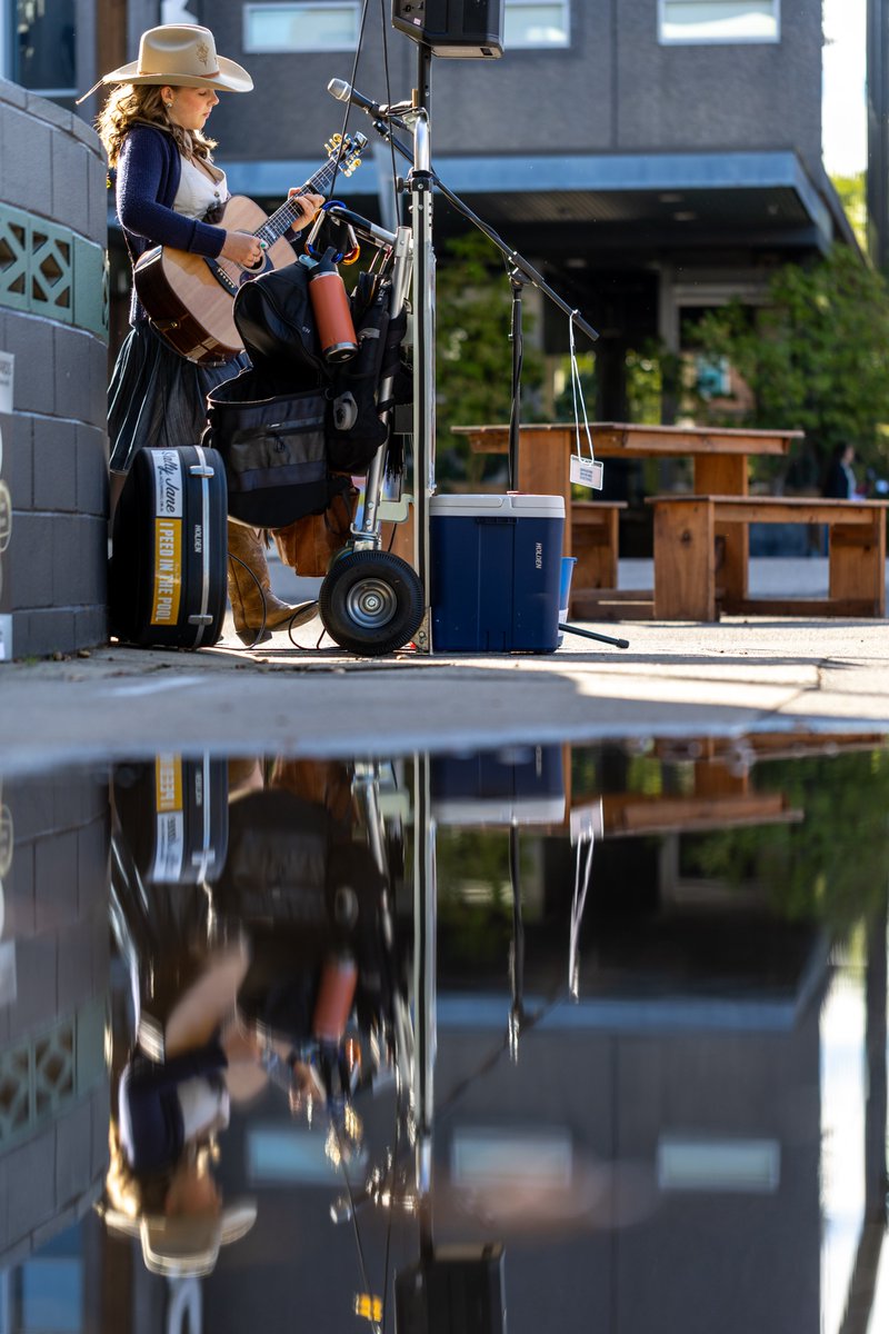 Thanks to everyone who participated in the #Braddon Busking Festival and Artist Gathering #photocomp! Well done to Peter Bolton for this lovely photo of Ruby Holden reflected in a puddle (a positive use of the iffy weather that weekend too!) thanks everyone for contributing! #cbr