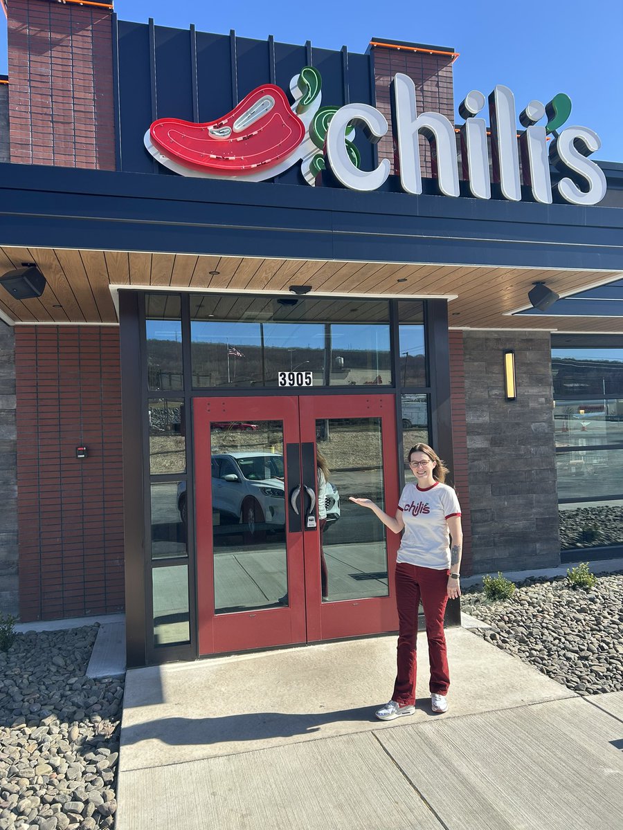 Jessica ropati (@jropatia) on Twitter photo Welcome to Chili’s Scranton branch! It’s be an adventure getting here and well worth the wait!! I’m very excited for this next chapter in my life!!! I’m also proud of everyone involved and the people I met along the journey to be here!!!
#chilislove <a href="/mgib23/">Mark Gibson</a> <a href="/Chilis/">Chili's Grill & Bar</a> Welcome to Chili’s Scranton branch! It’s be an adventure getting here and well worth the wait!! I’m very excited for this next chapter in my life!!! I’m also proud of everyone involved and the people I met along the journey to be here!!!
#chilislove <a href="/mgib23/">Mark Gibson</a> <a href="/Chilis/">Chili's Grill & Bar</a>