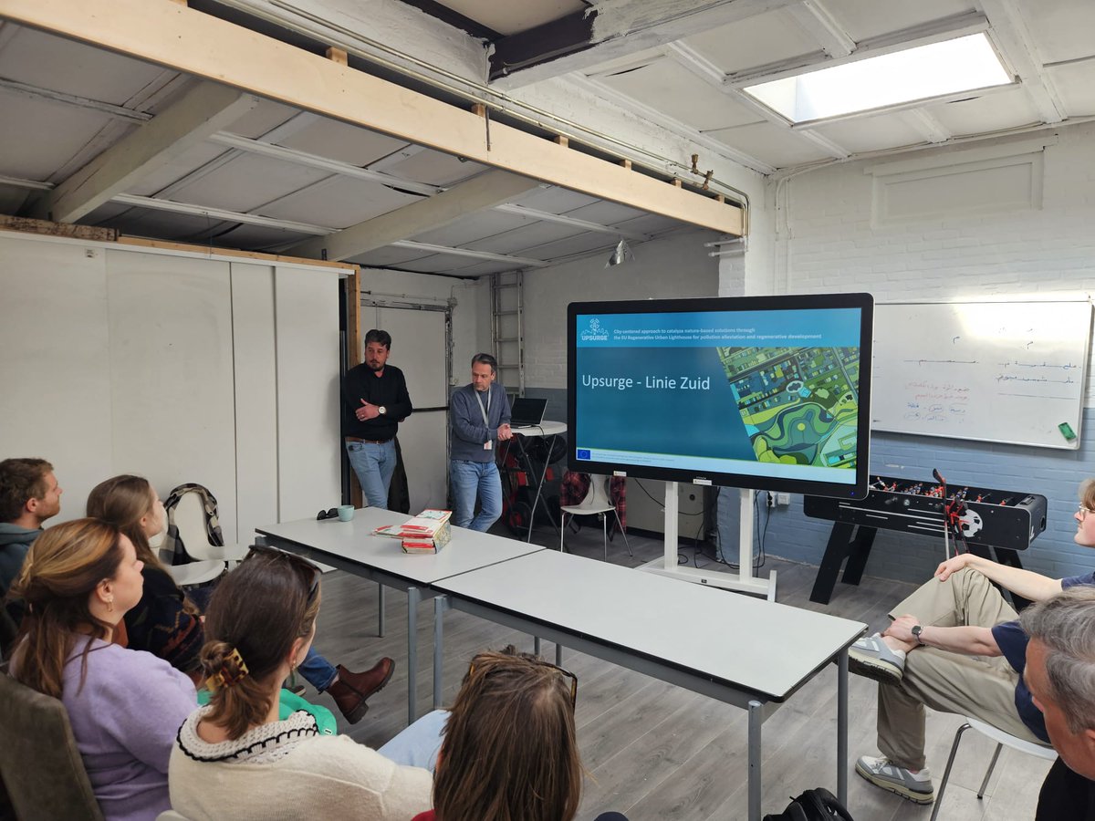 UPSURGE (@upsurge_h2020) on Twitter photo In our demo City - <a href="/breda/">Gemeente Breda</a> - progress at Linie-Zuid continues steadily. On March 21st we welcomed a group of professionals and discussed the goals of the #Upsurge and the choices made within the plan area. It helps us to reflect and refine our approach as we move forward. In our demo City - <a href="/breda/">Gemeente Breda</a> - progress at Linie-Zuid continues steadily. On March 21st we welcomed a group of professionals and discussed the goals of the #Upsurge and the choices made within the plan area. It helps us to reflect and refine our approach as we move forward.