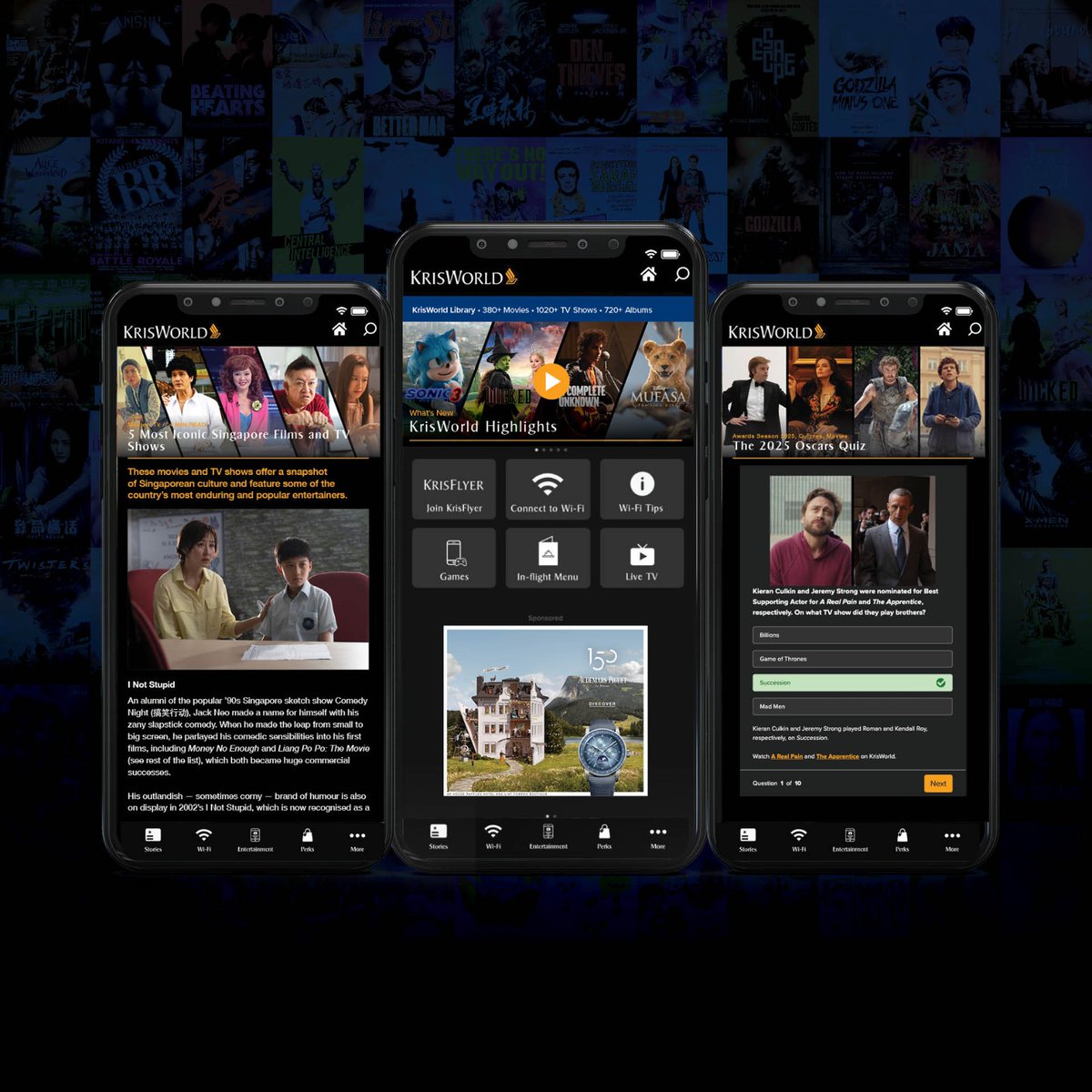 Discover KrisWorld Digital – your ultimate travel companion! ✈️ Preview entertainment listings, enjoy feature stories, quizzes and more. Access any time before your flight via spr.ly/6012FmORo or on board using in-flight Wi-Fi.